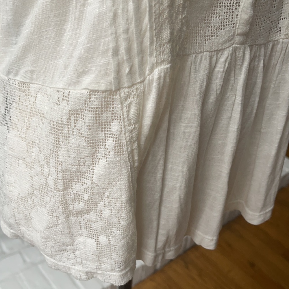 RALPH LAUREN Top M | Denim & Supply Summer Top | Silky Luxury Cotton | IVORY - Picture 7 of 9